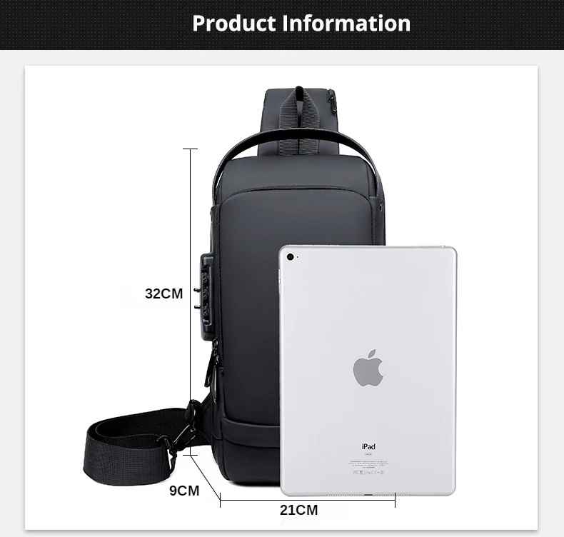 Multifunction Chest Bag β Waterproof, Durable & Stylish