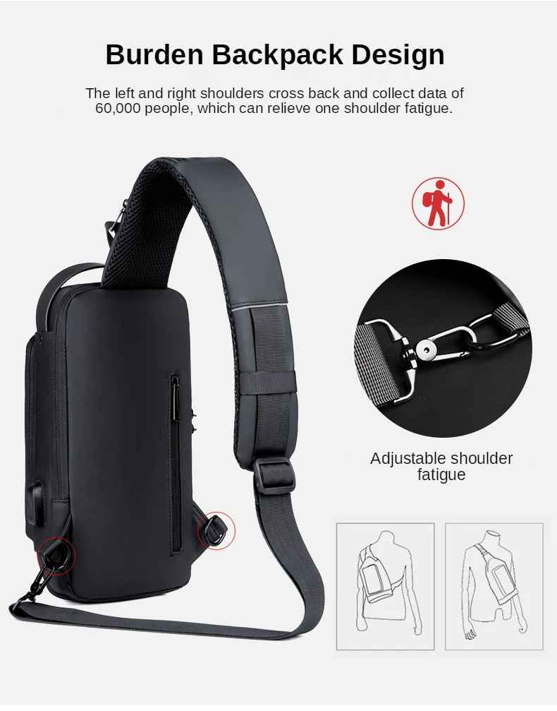 Multifunction Chest Bag β Waterproof, Durable & Stylish