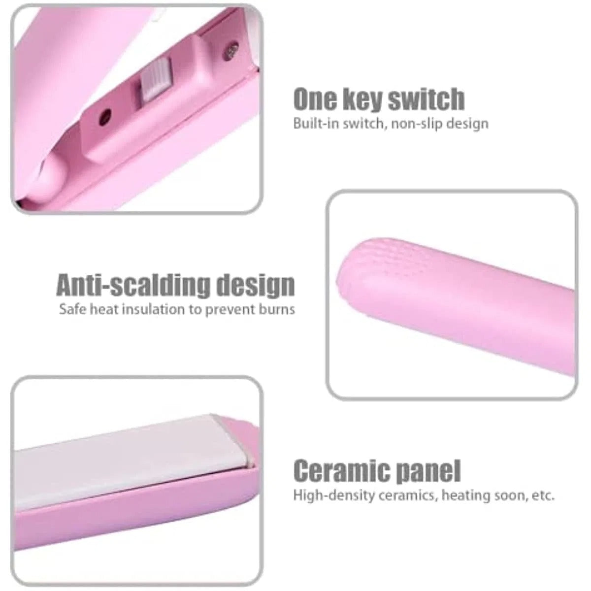 mini portable imported hair straightener