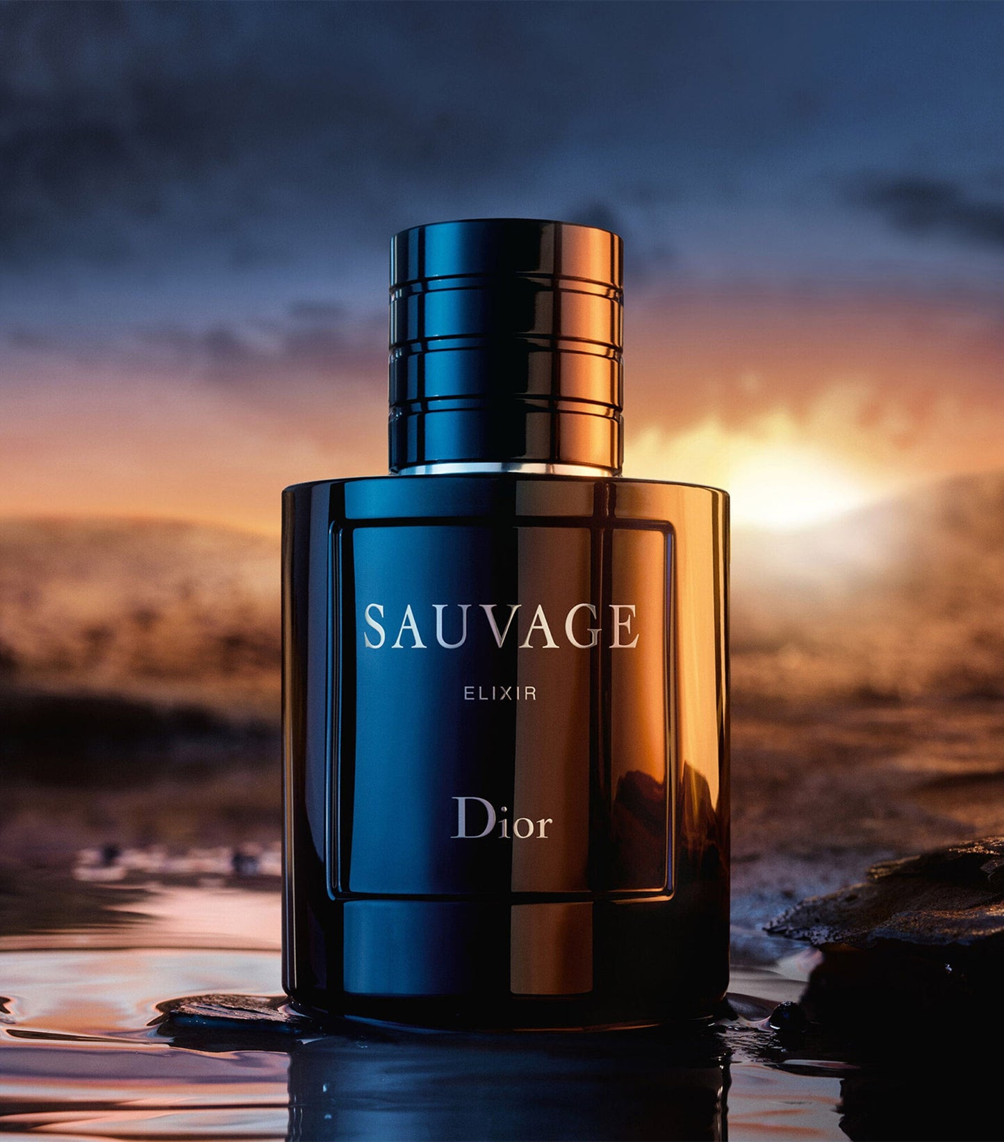 Dior Sauvage Parfum Spray for Men 2.0 Ounces, clear