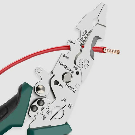 10 in 1 Multi-Function Wire Stripper With Cutters , High Quality Stainless Steel