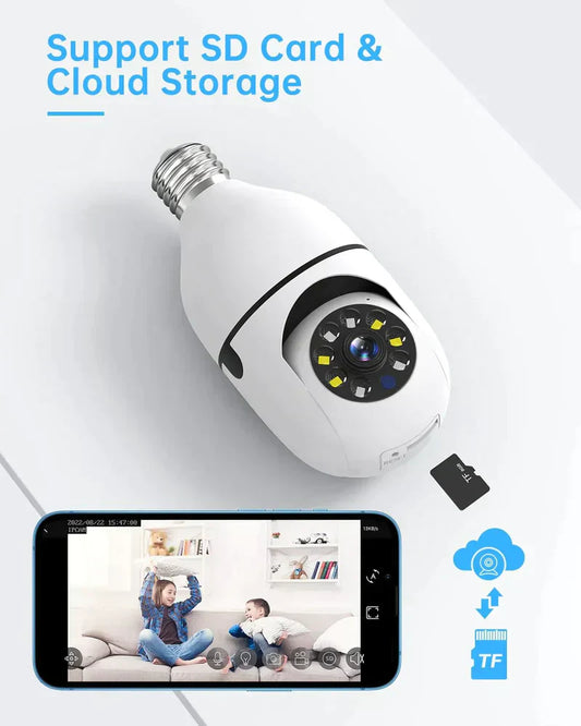 CCTV HD Bulb Camera (30-Days Replacement Guaranty)