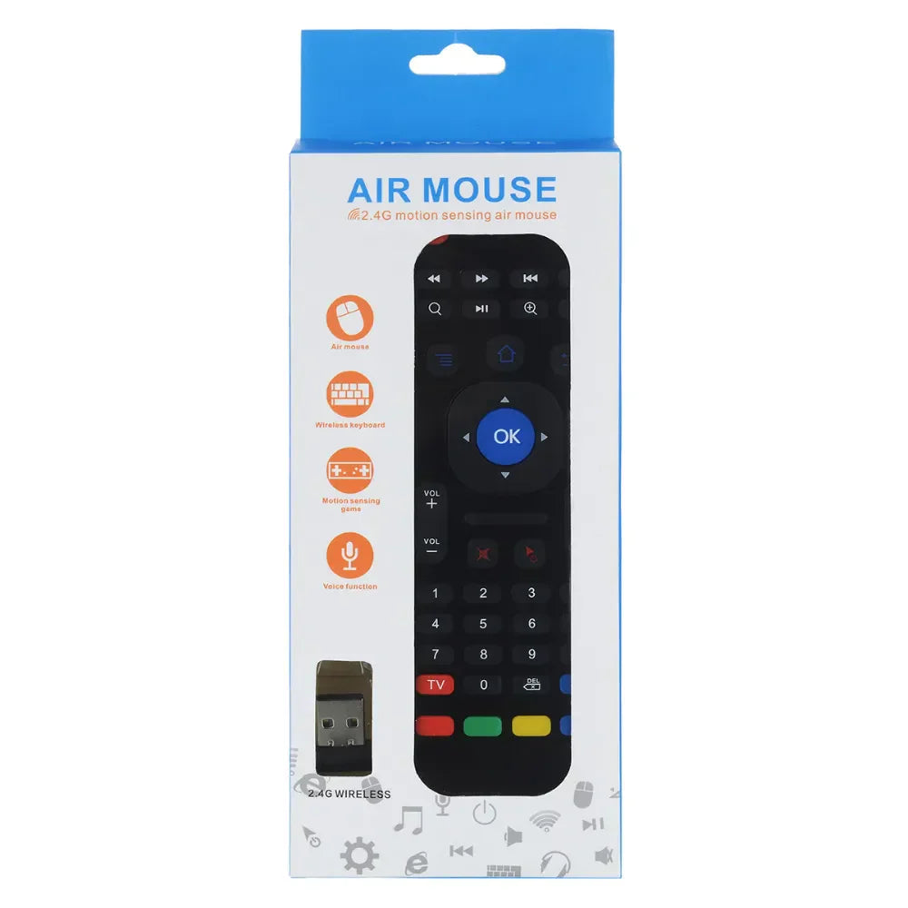 Air Mouse and keyboard with Voice Command ( All Android TVs, Smart TVs, TV boxes, TCL TVs, HTPCs, Hisence TVs)